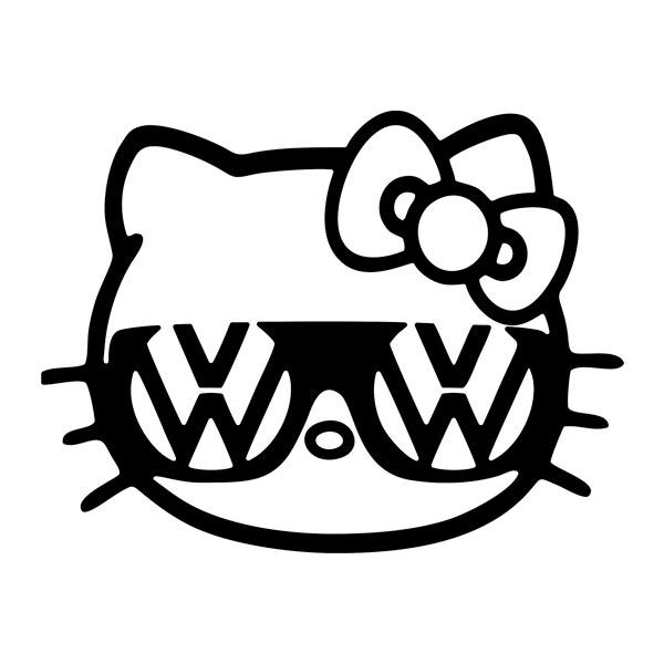 Car & Motorbike Stickers: Hello Kitty Volkswagen