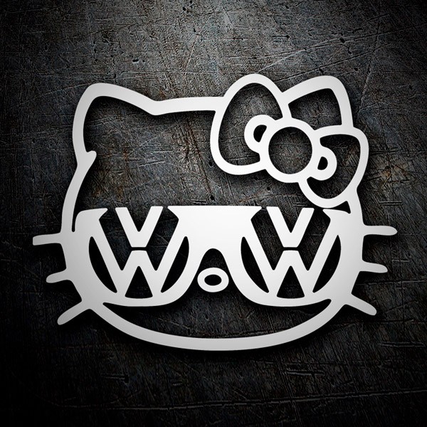 Car & Motorbike Stickers: Hello Kitty Volkswagen