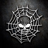 Car & Motorbike Stickers: Skull and Spiderweb 2