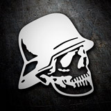 Car & Motorbike Stickers: Skull and Helmet 2