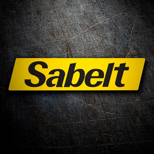 Car & Motorbike Stickers: Sabelt in Modern Typography