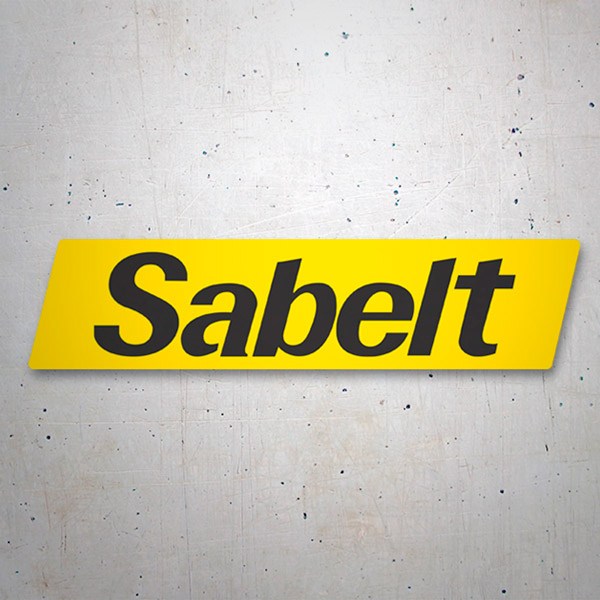 Car & Motorbike Stickers: Sabelt in Modern Typography