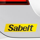 Car & Motorbike Stickers: Sabelt in Modern Typography 4
