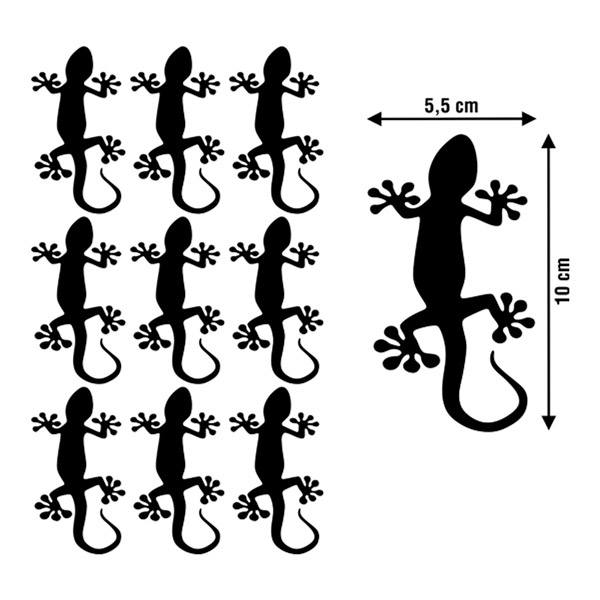 Car & Motorbike Stickers: Set 9X Geckos