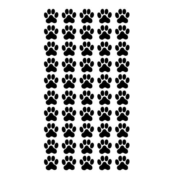 Car & Motorbike Stickers: Set 50X Dog or Cat Prints