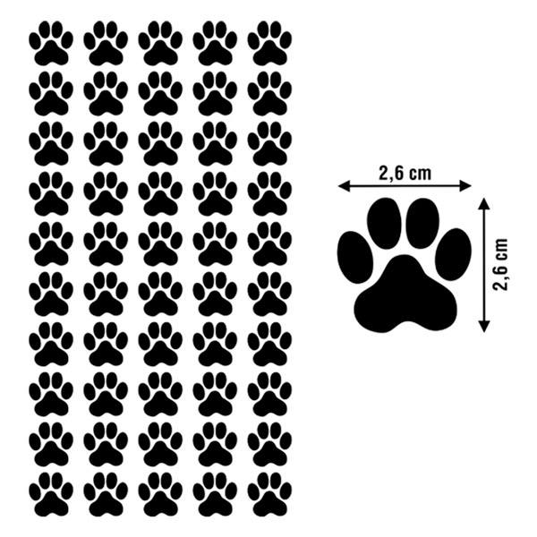 Car & Motorbike Stickers: Set 50X Dog or Cat Prints