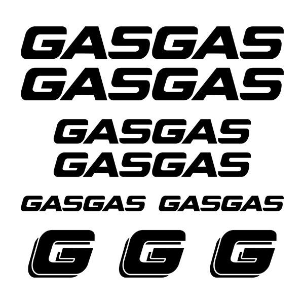 Car & Motorbike Stickers: Set 9X GasGas