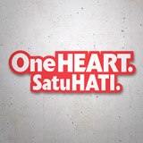Car & Motorbike Stickers: One Heart Satu Hati 3