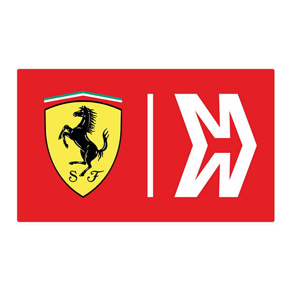 Car & Motorbike Stickers: Ferrari Shield with Prancing Horse