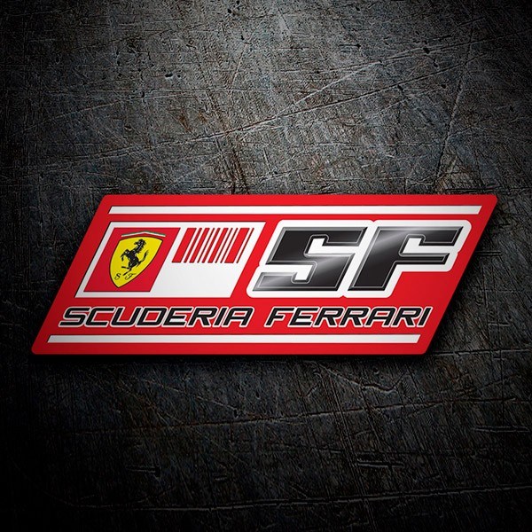 Car & Motorbike Stickers: Scuderia Ferrari Logo with Horse