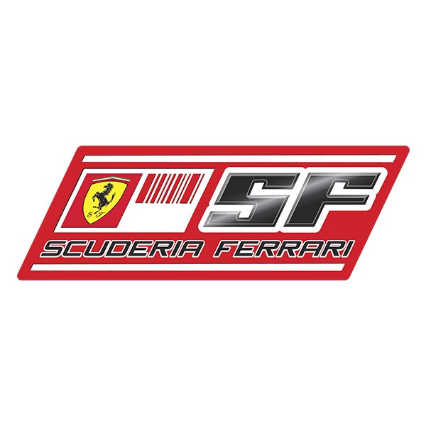 Car & Motorbike Stickers: Scuderia Ferrari Logo with Horse
