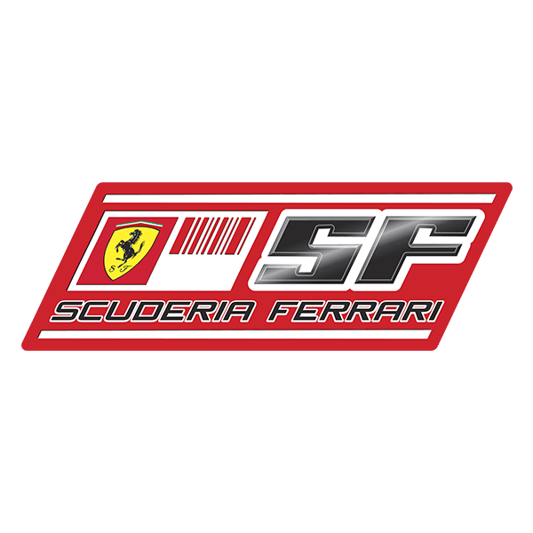 Car & Motorbike Stickers: Scuderia Ferrari Logo with Horse