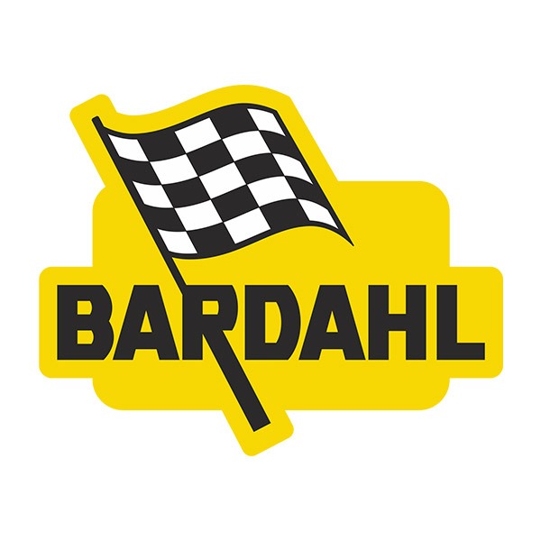 Car & Motorbike Stickers: Bardahl with Checkered Flag