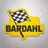 Car & Motorbike Stickers: Bardahl with Checkered Flag 3