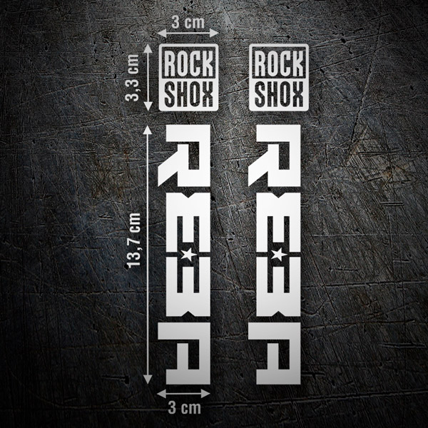 Car & Motorbike Stickers: Set Forks Rock Shox Reba 0