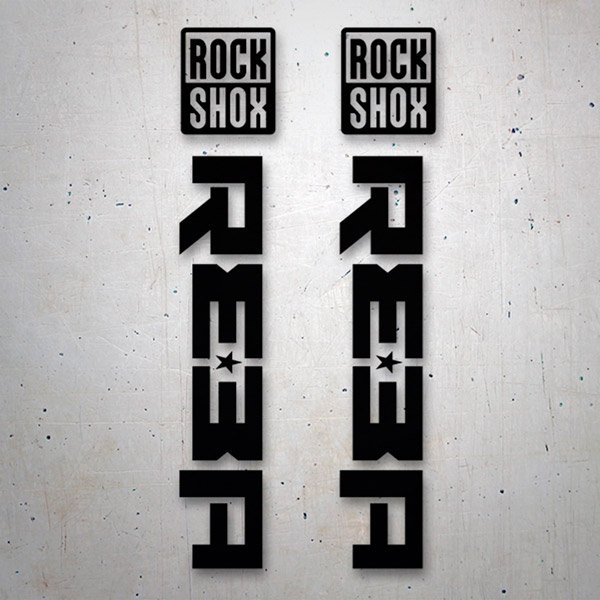 Car & Motorbike Stickers: Set Forks Rock Shox Reba