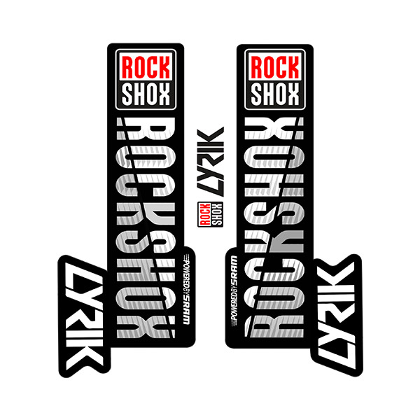 Car & Motorbike Stickers: Set Forks Rock Shox Lyrik