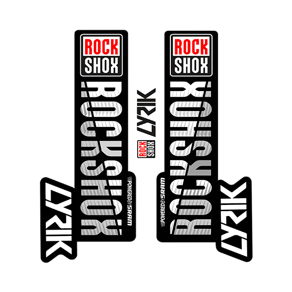Car & Motorbike Stickers: Set Forks Rock Shox Lyrik