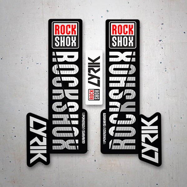 Car & Motorbike Stickers: Set Forks Rock Shox Lyrik