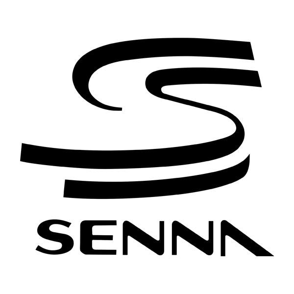 Car & Motorbike Stickers: Senna Logo