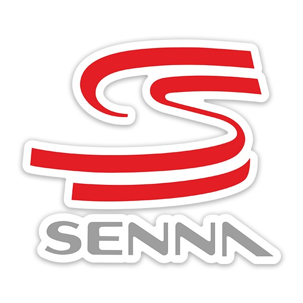 Car & Motorbike Stickers: Ayrton Senna Emblem