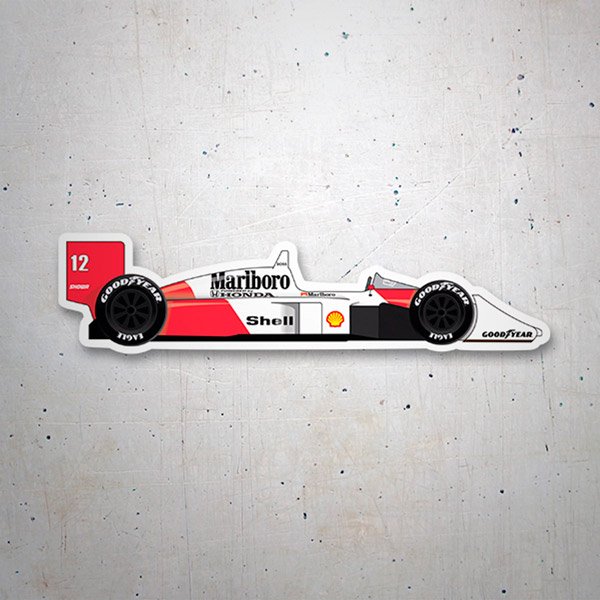 Car & Motorbike Stickers: Ayrton Senna McLaren