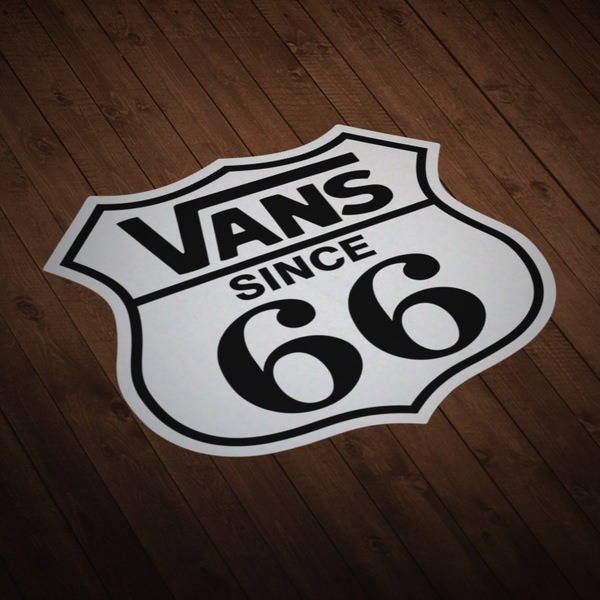 Car & Motorbike Stickers: Vans Since 66 Shield
