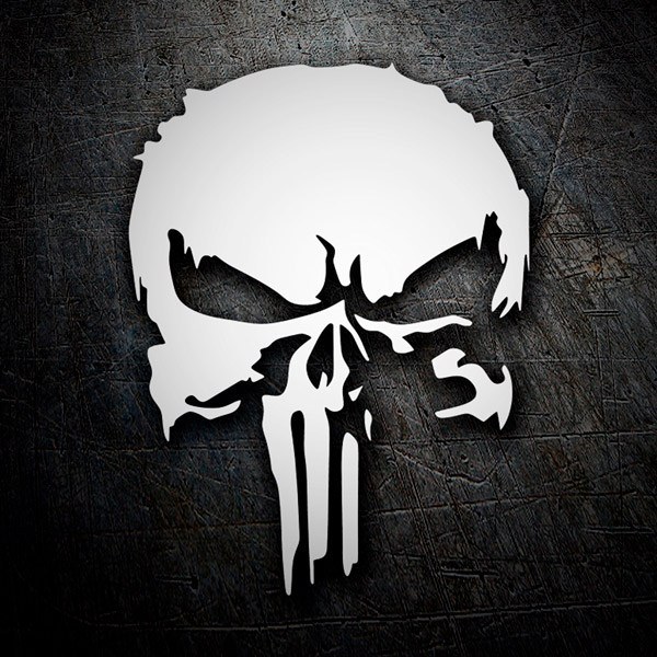 Car & Motorbike Stickers: The Punisher, Dark Dise&ntilde;o Vinilo Decorativo