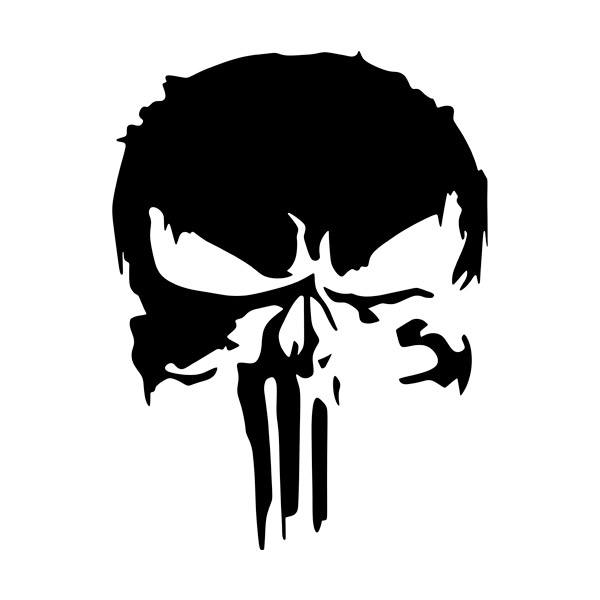 Car & Motorbike Stickers: The Punisher, Dark Dise&ntilde;o Vinilo Decorativo