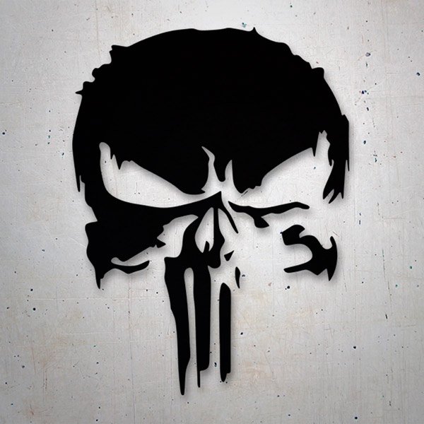 Car & Motorbike Stickers: The Punisher, Dark Dise&ntilde;o Vinilo Decorativo
