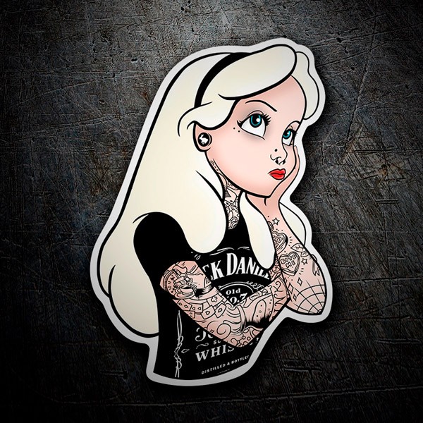 Car & Motorbike Stickers: Alice in the Land of Pin Ups 1