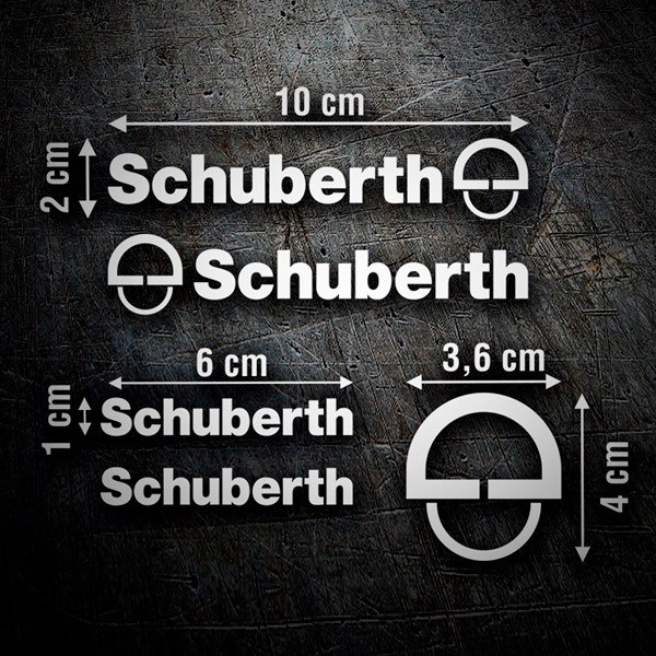 Car & Motorbike Stickers: Schuberth Helmet Set