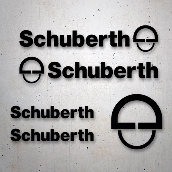 Car & Motorbike Stickers: Schuberth Helmet Set