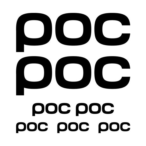 Car & Motorbike Stickers: Poc Helmet Set