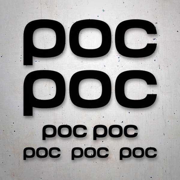 Car & Motorbike Stickers: Poc Helmet Set