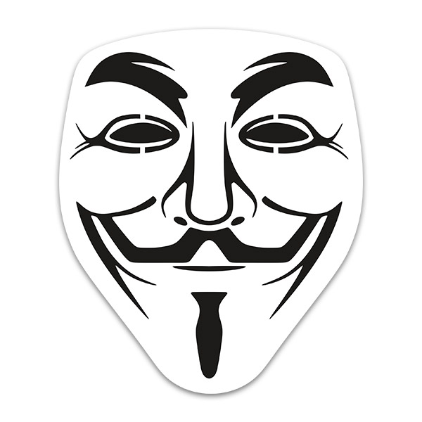 Car & Motorbike Stickers: V for Vendetta - Anonymous Mask