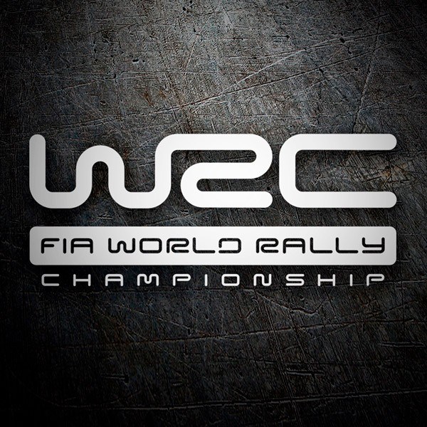 Car & Motorbike Stickers: WRC Logo with FIA WORLD RALLY CHAMPIONSHIP Text
