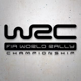 Car & Motorbike Stickers: WRC Logo with FIA WORLD RALLY CHAMPIONSHIP Text 2