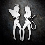 Car & Motorbike Stickers: Sexy Angel and Devil 2