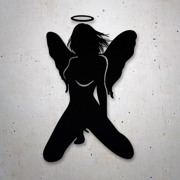 Car & Motorbike Stickers: Sexy Angel Girl 0