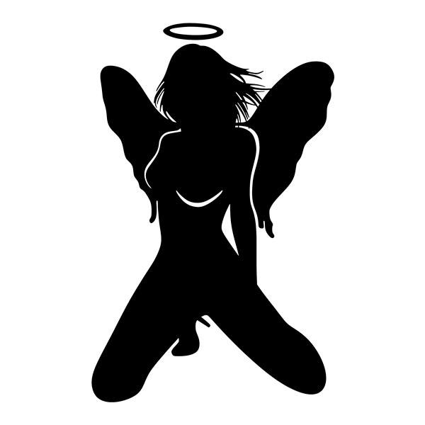 Car & Motorbike Stickers: Sexy Angel Girl