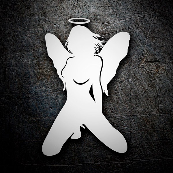 Car & Motorbike Stickers: Sexy Angel Girl