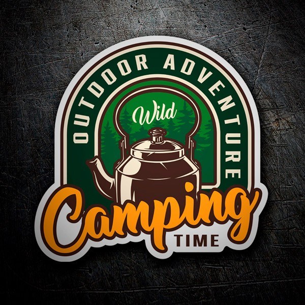 Car & Motorbike Stickers: Camping Time