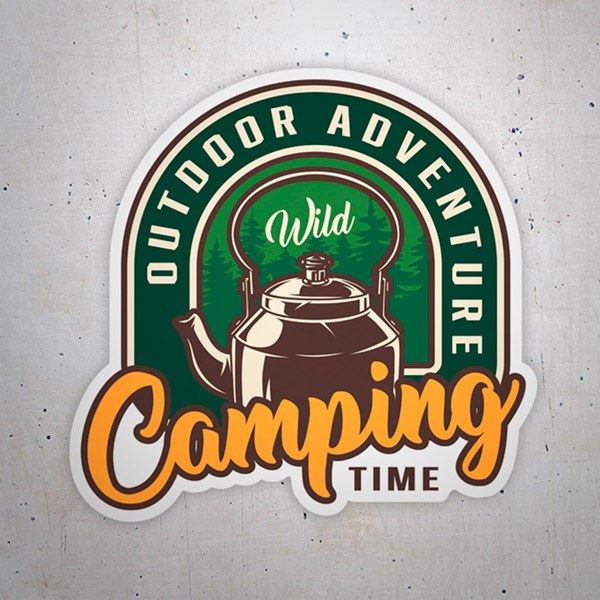 Car & Motorbike Stickers: Camping Time