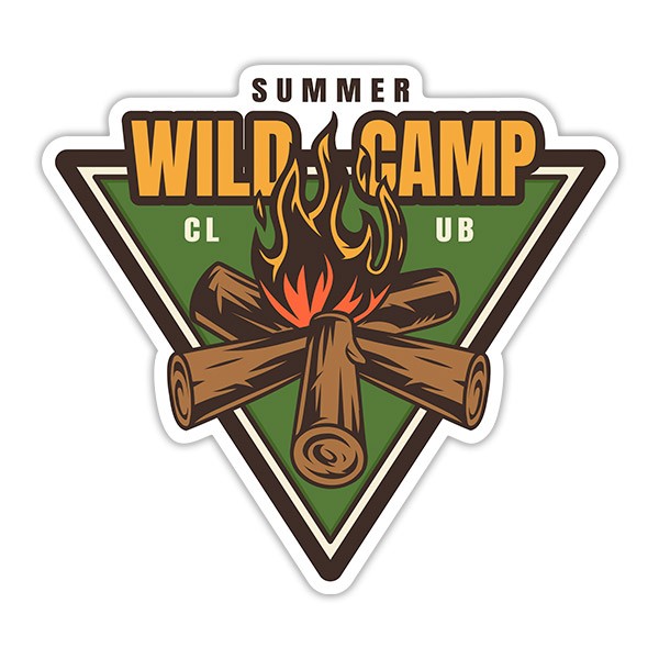 Car & Motorbike Stickers: Summer Wild Camp Club