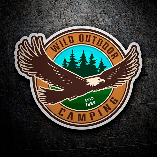 Car & Motorbike Stickers: Wild Outdoor Camping 1