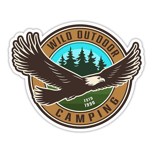 Car & Motorbike Stickers: Wild Outdoor Camping