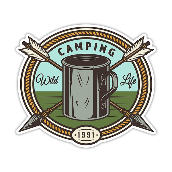 Car & Motorbike Stickers: Camping Wild Life