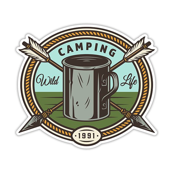 Car & Motorbike Stickers: Camping Wild Life