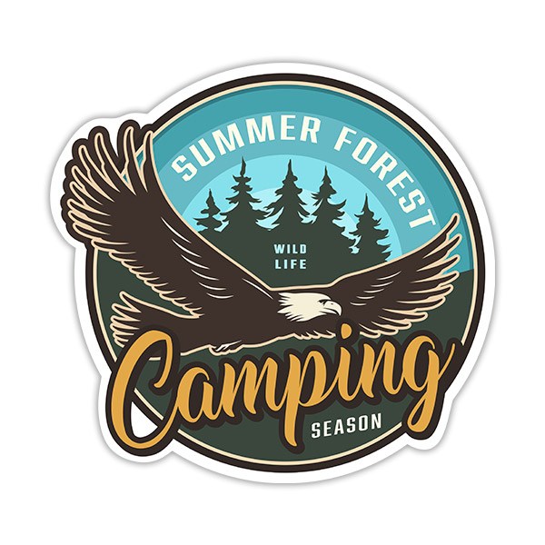 Car & Motorbike Stickers: Camping Season